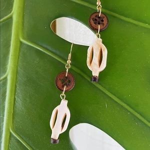 Handmade Earrings | Bone, wood, & leather ⚡️